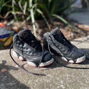 Kids Black and Red Sneakers